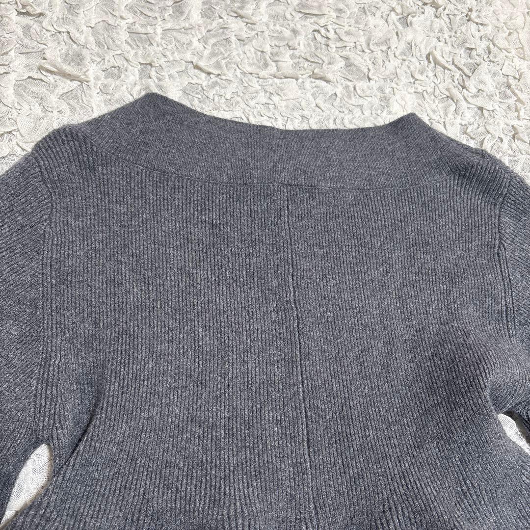 美品　カデュネ 2.3万円　2way オフショル ペプラムニット フレア　洗える