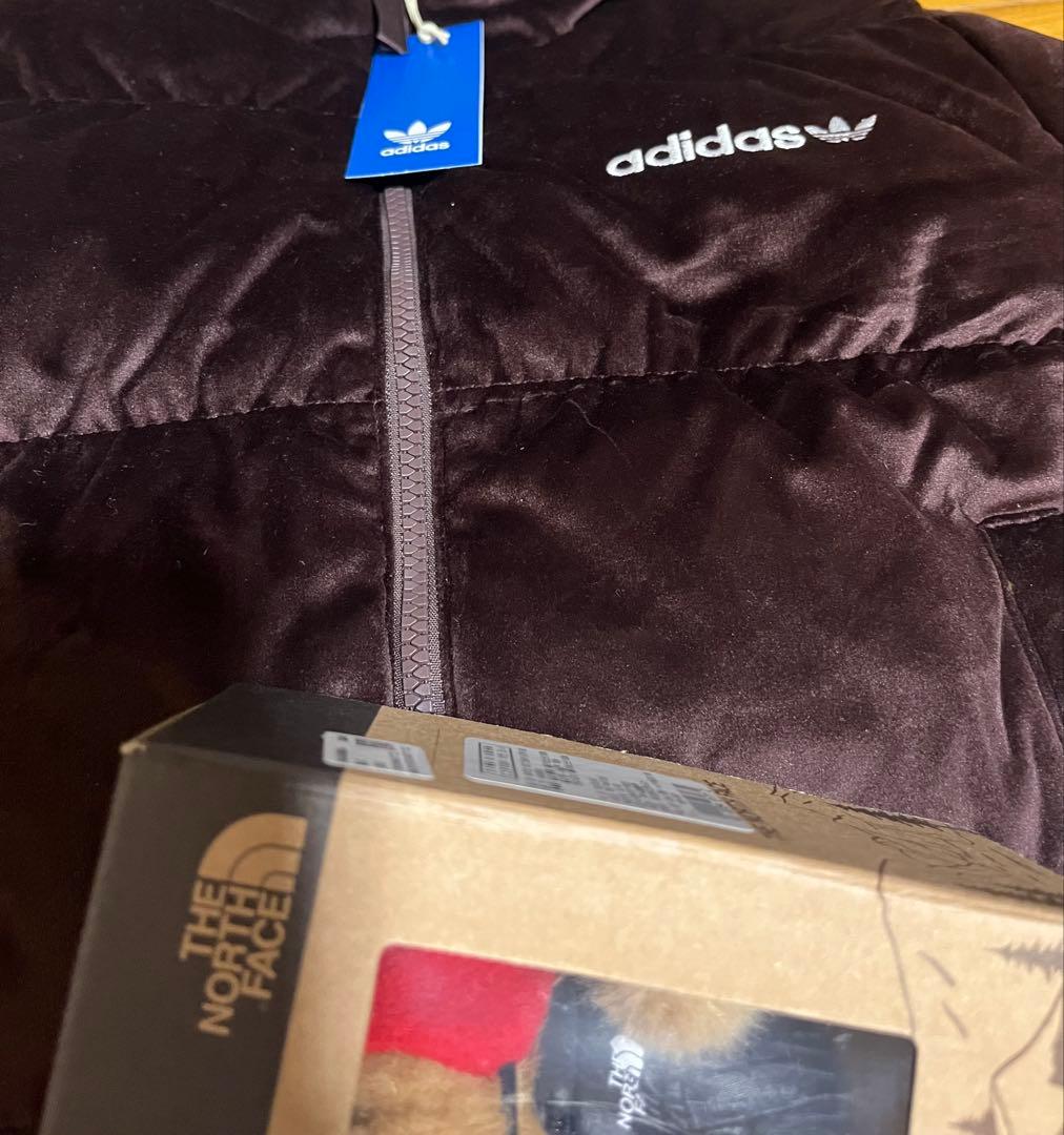 アディダス　VELVET DOWN JKT 韓国限定　S ブラウン