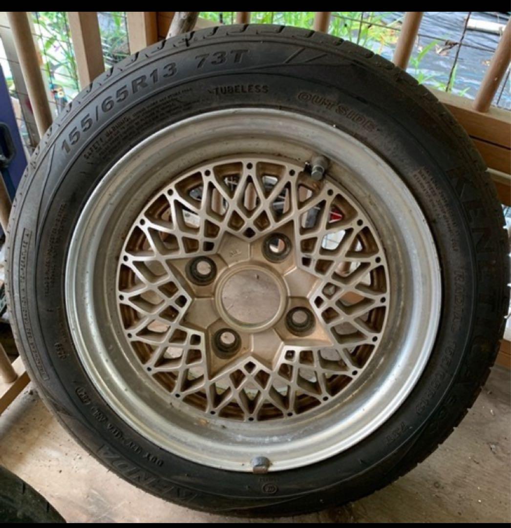 旧車？114.3 4穴　4本セット　オフセット38 5.5J