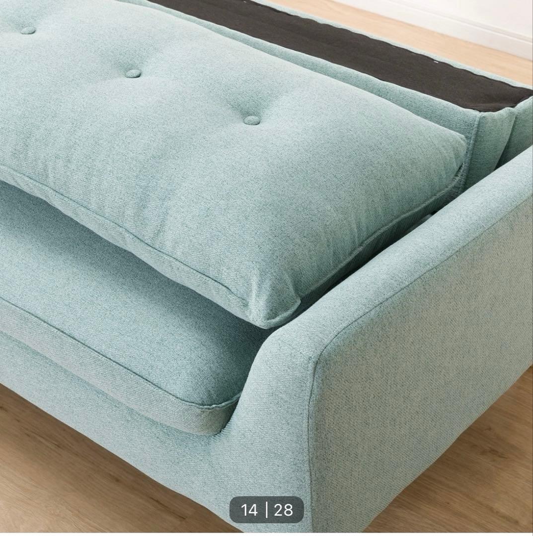 【✨】【美品】ニトリ 2人がけ ソファ ローソファにもなるコンパクトソファ