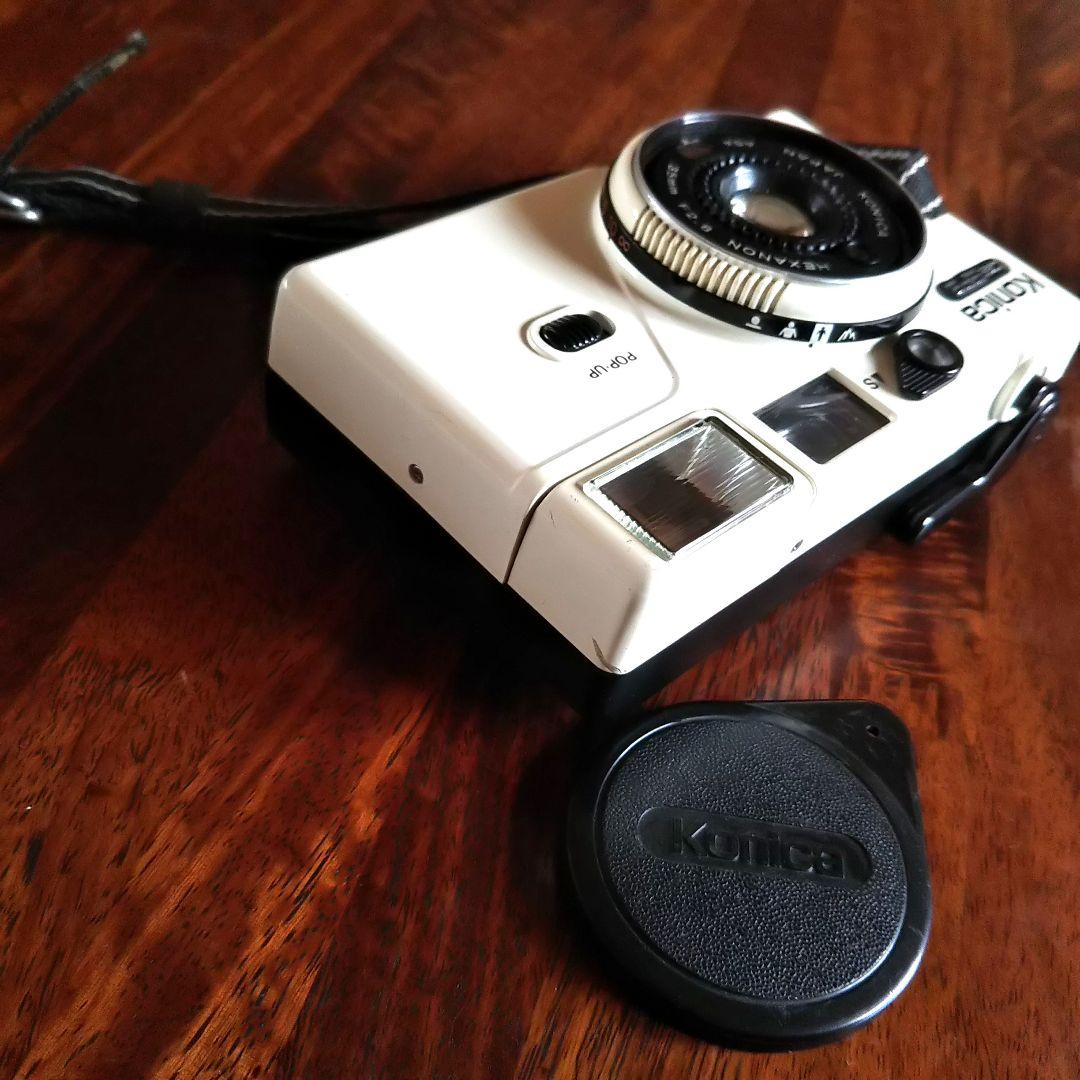 動作品 Konica コニカ c35 EF3 フィルムカメラ レアカラー