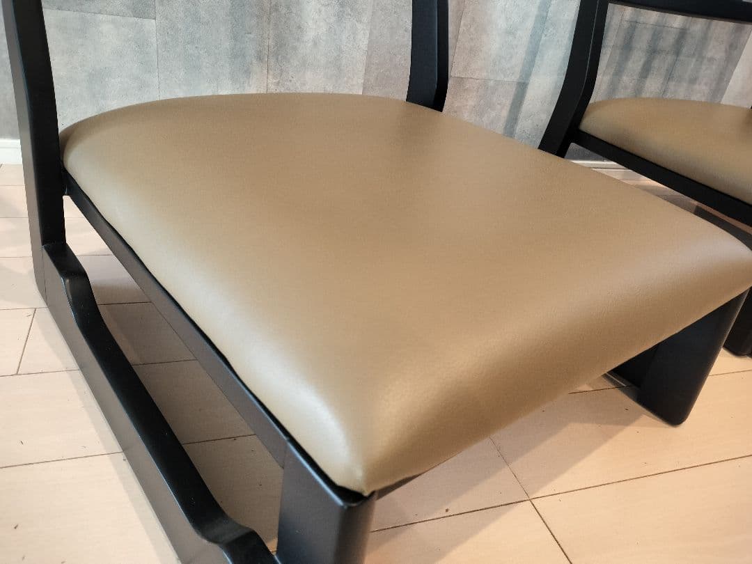 2脚セット！　お座敷チェア スタッキング チェア　足が楽な座椅子