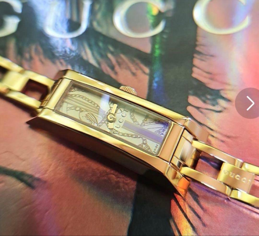 グッチGUCCI.110Gゴールド腕時計(新品電池稼働品)