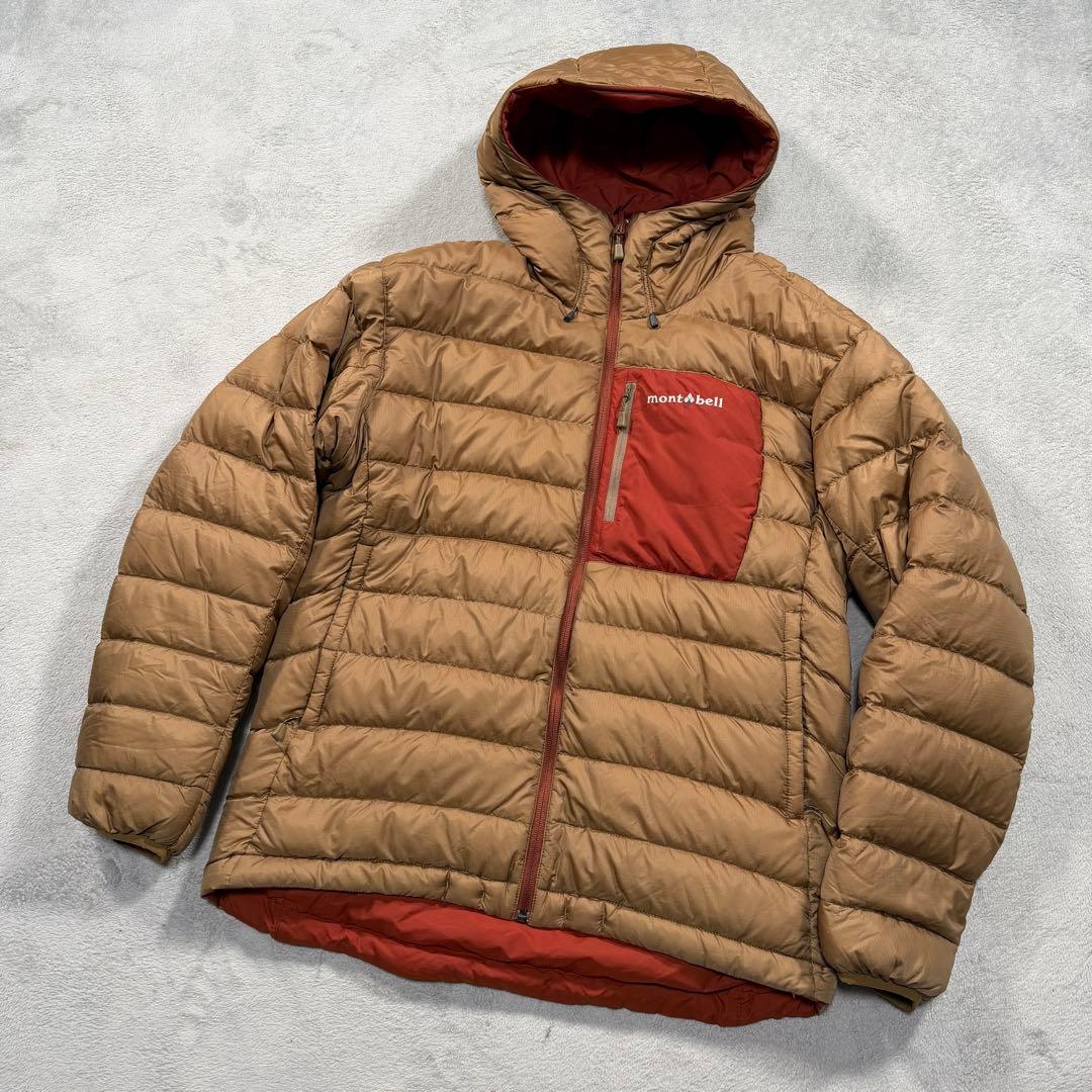 モンベル　1101492 リバーシブル　ダウンジャケット　ブラウン　Mサイズ