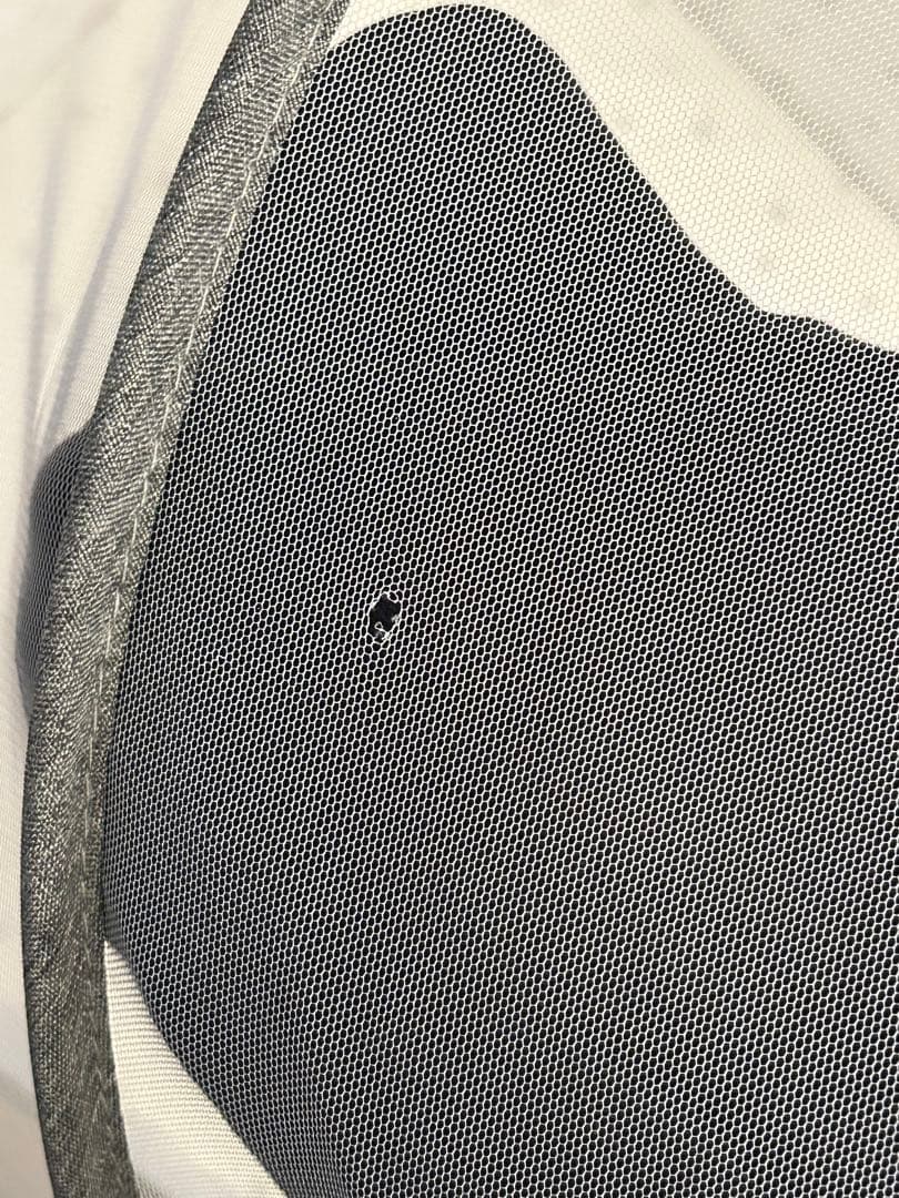 【美品】HZDMJ ベビーベッド グレー ゆりかご機能あり ※日本製マット付き