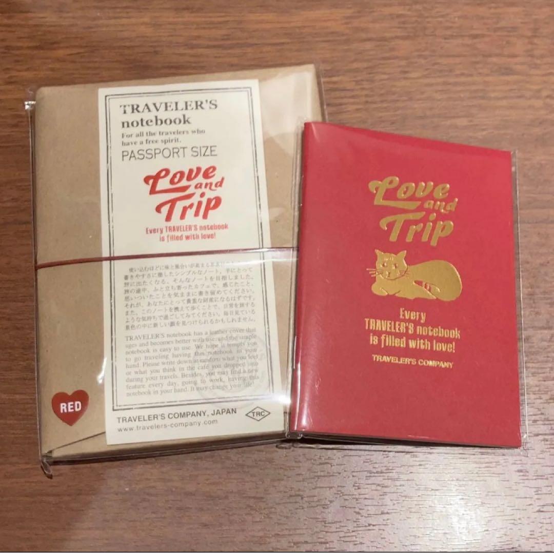 トラベラーズノート　パスポートサイズ　レッド　リフィル付