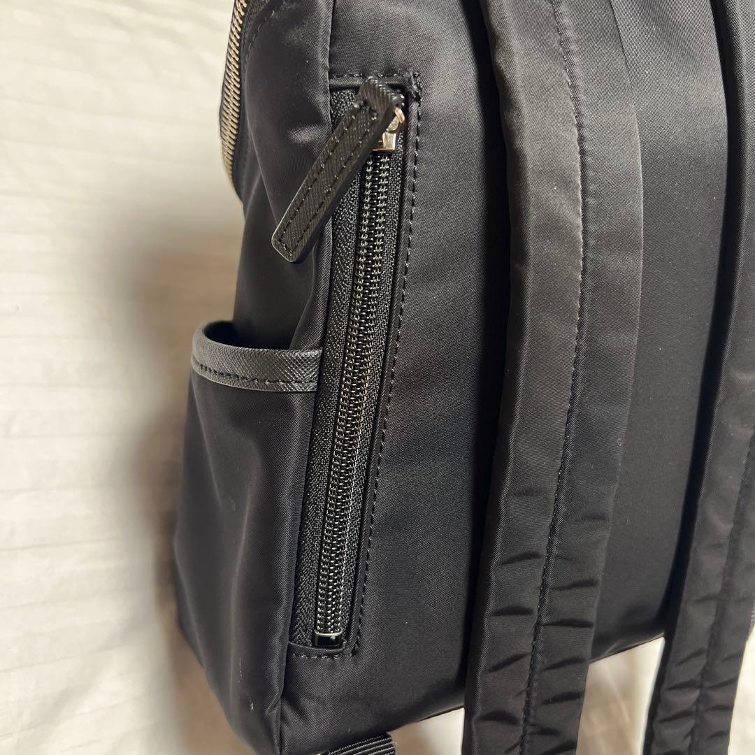 美品　agnes.b アニエスベー　ミニリュック 黒　ナイロン　本革