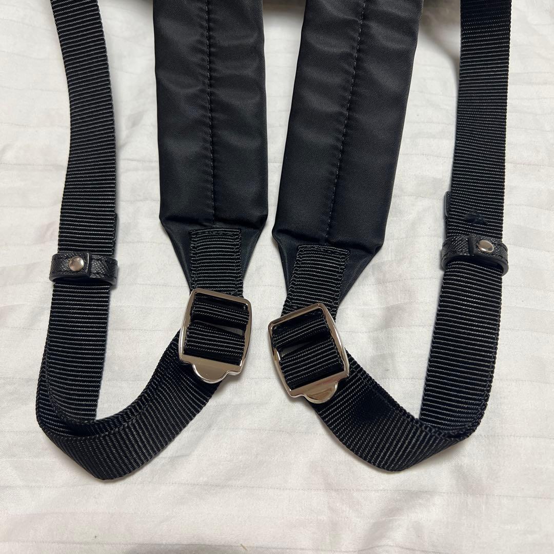 美品　agnes.b アニエスベー　ミニリュック 黒　ナイロン　本革