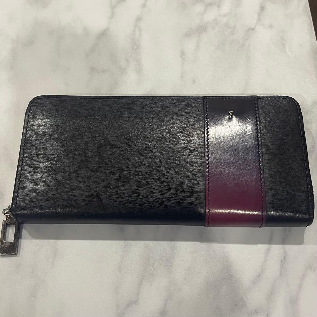 yuhaku 長財布 黒 紫