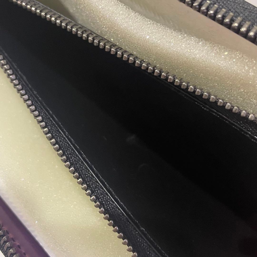 yuhaku 長財布 黒 紫