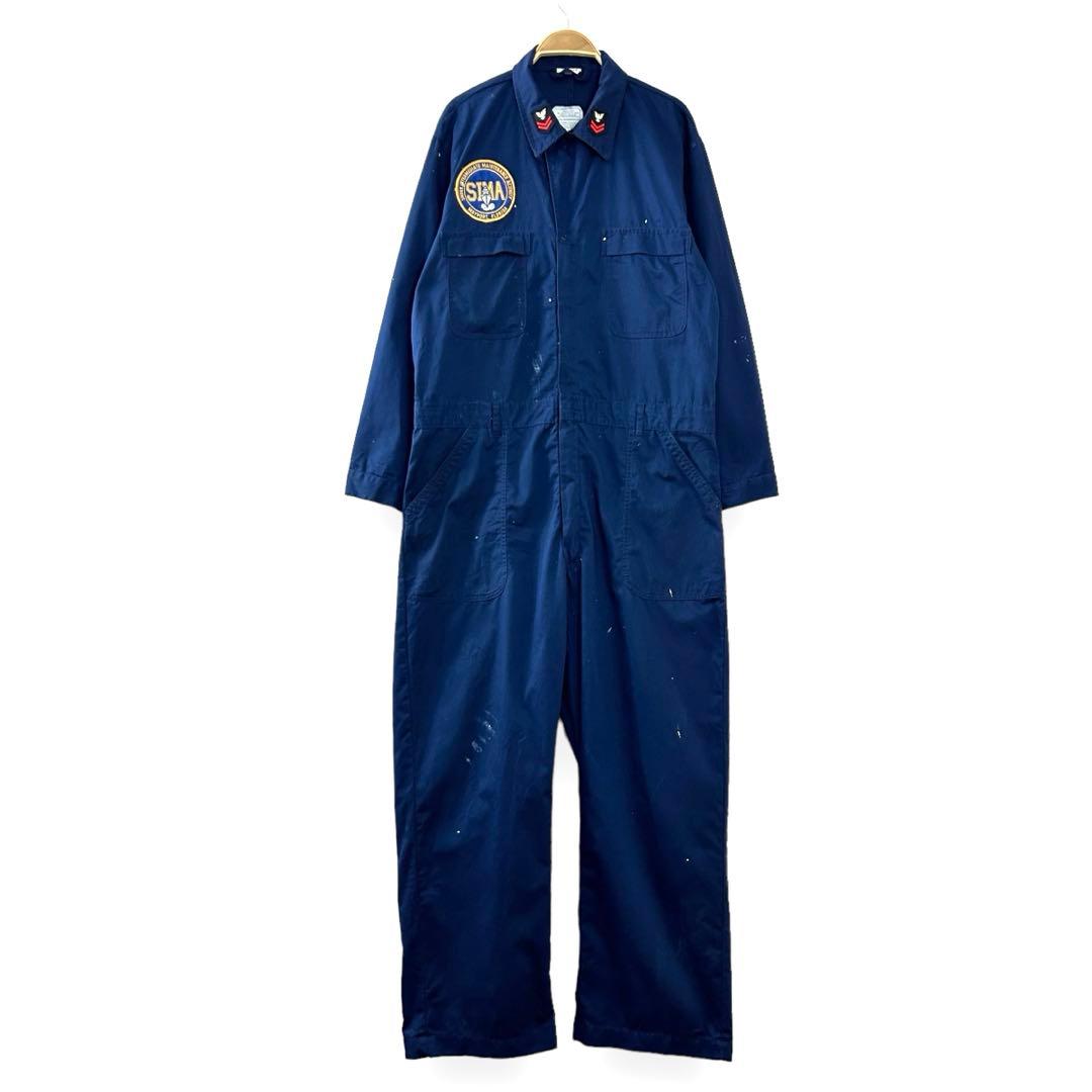 米軍 海軍 USNAVY ユーティリティカバーオール つなぎ ミリタリーS40.