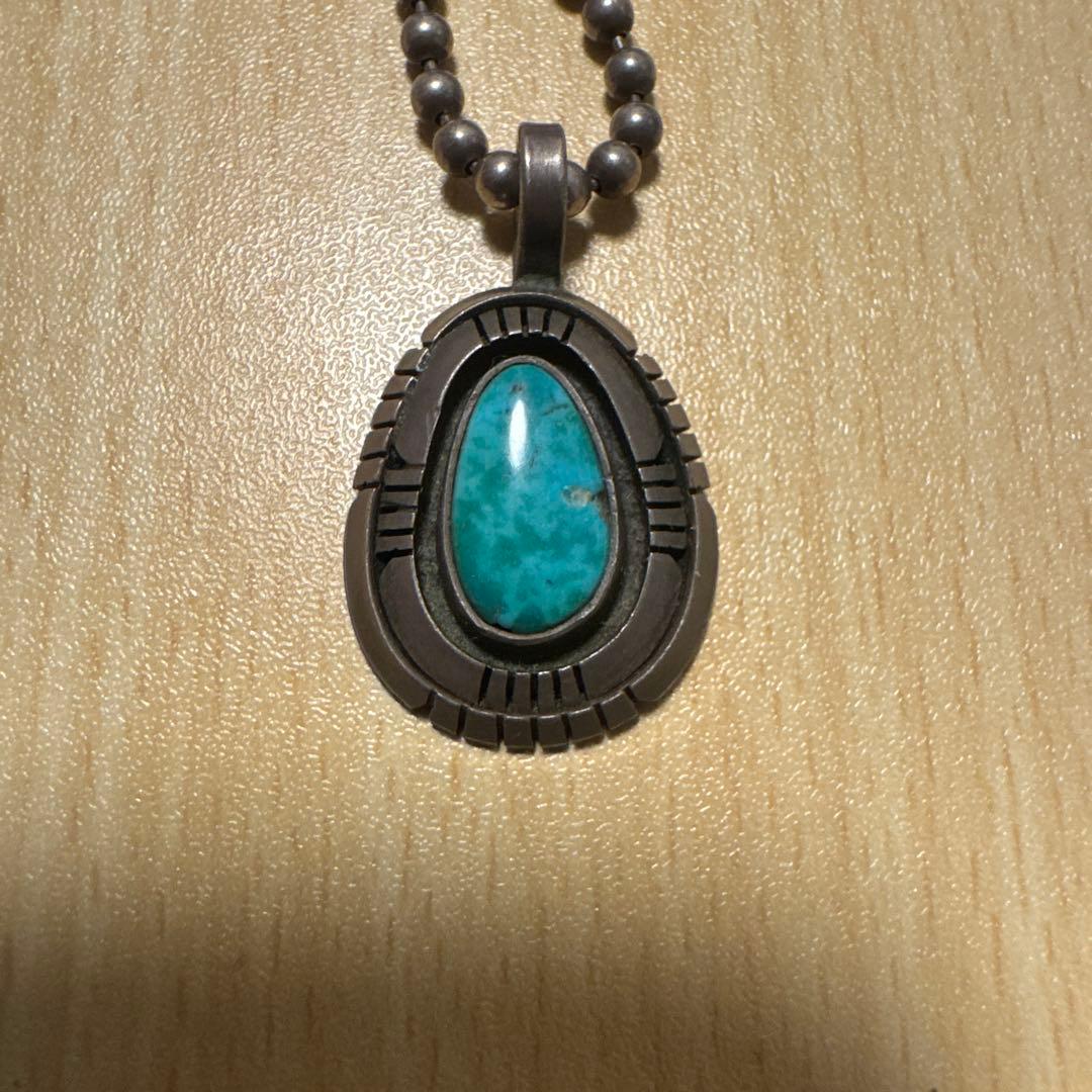 NAVAJO FRANCIS ターコイズ スターリングシルバー ネックレス