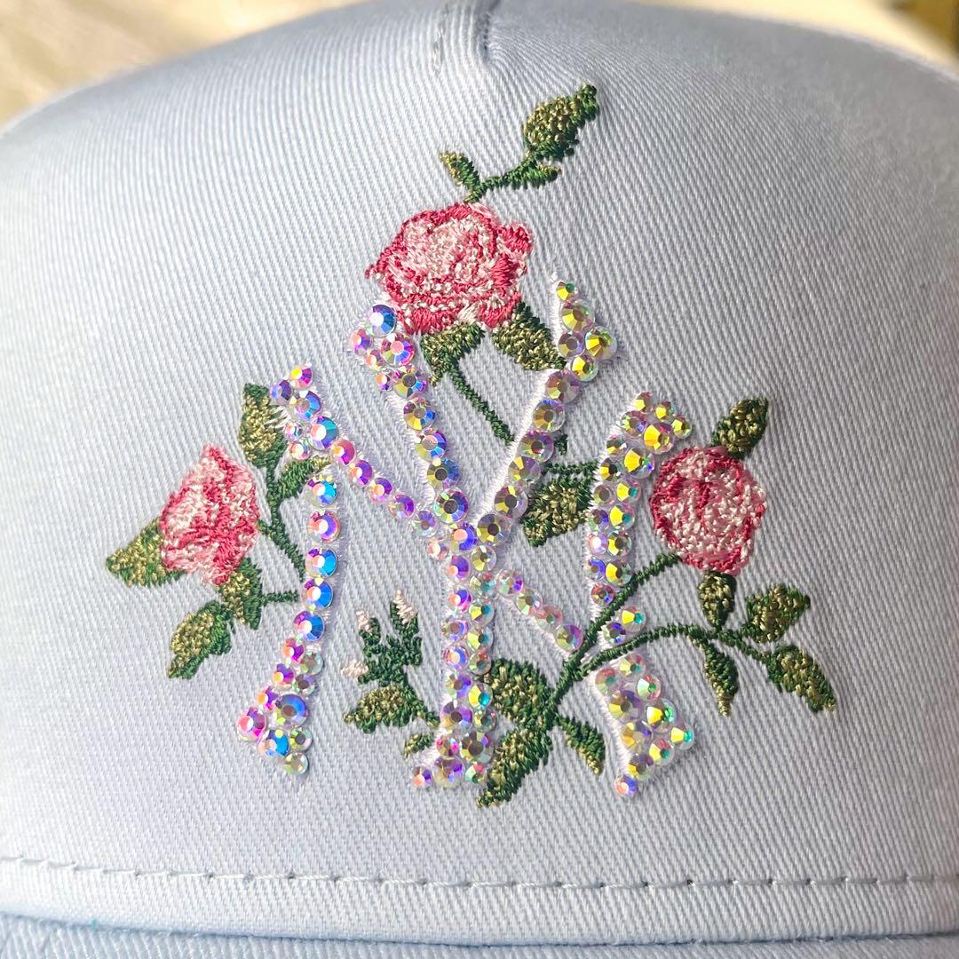 ニューエラ キャップ ラインストーン キラキラ9FORTY オーロラ ブルー