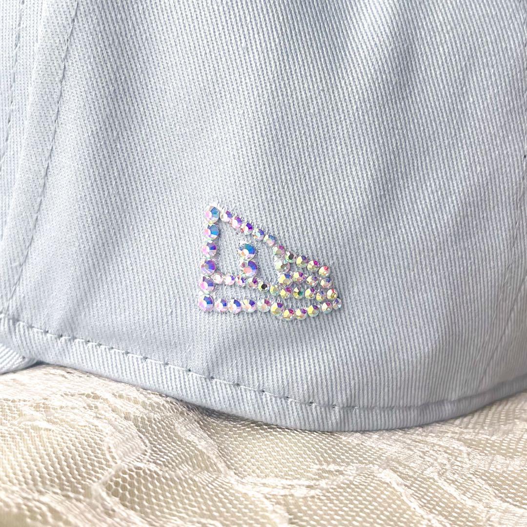 ニューエラ キャップ ラインストーン キラキラ9FORTY オーロラ ブルー