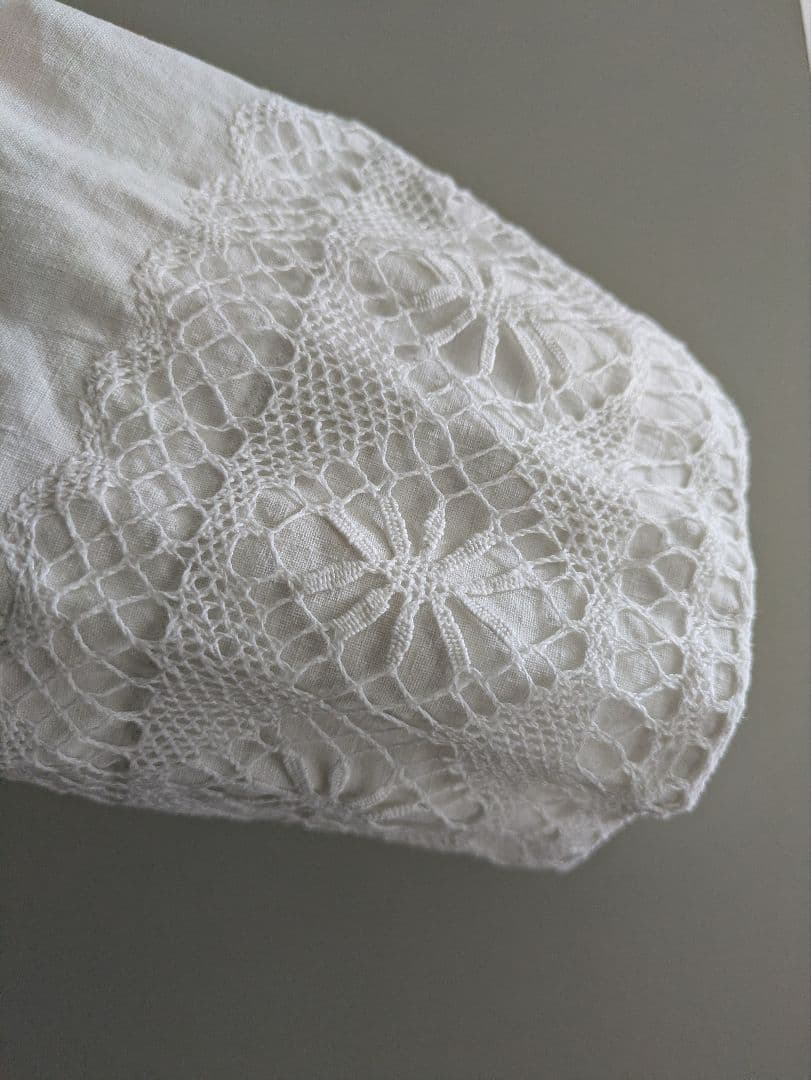 本日のみ値下げ！　ヨーロッパ　アンティーク　チャーチスモック　リネン