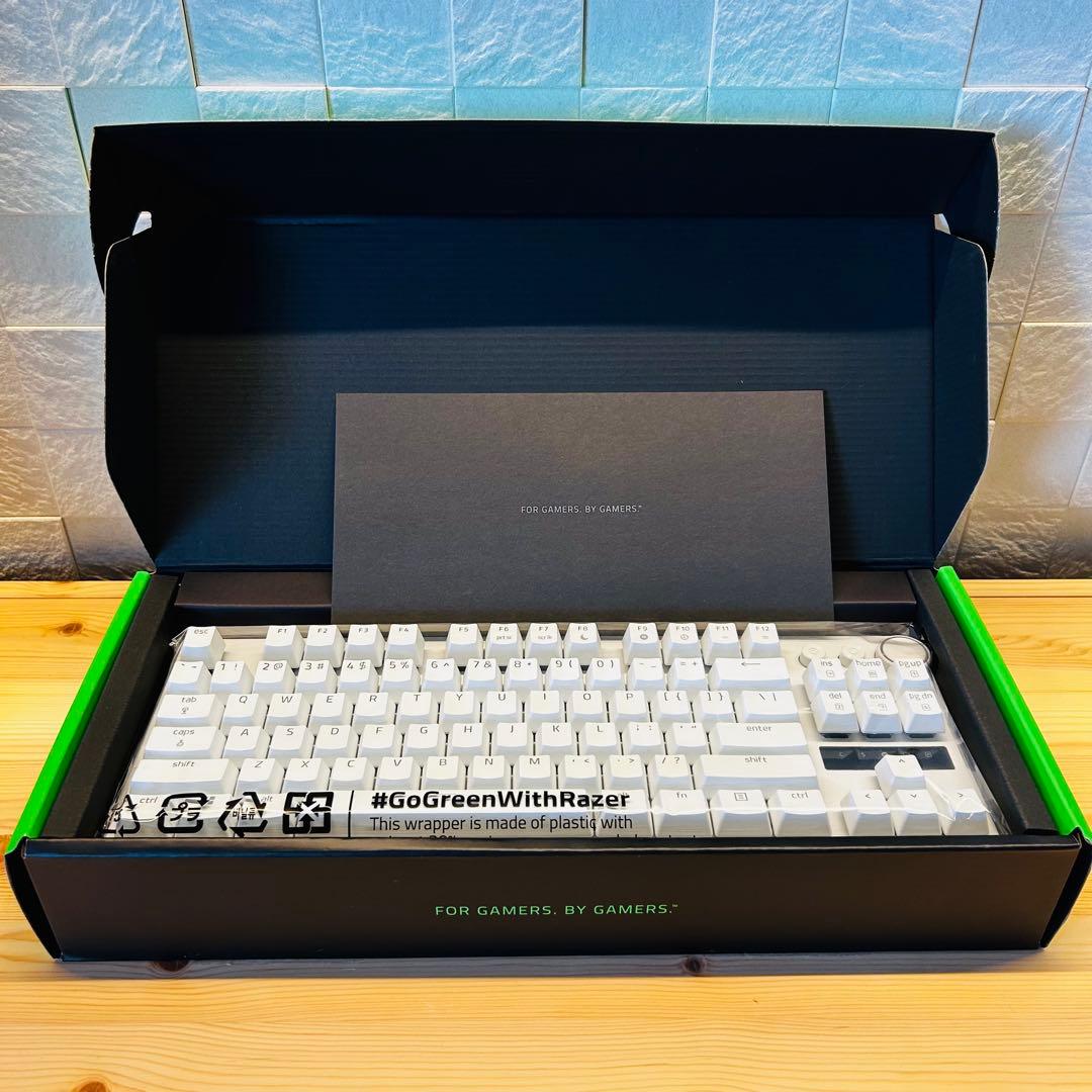 キーボード Razer Huntsman V3 PRO TENKEYLESS White