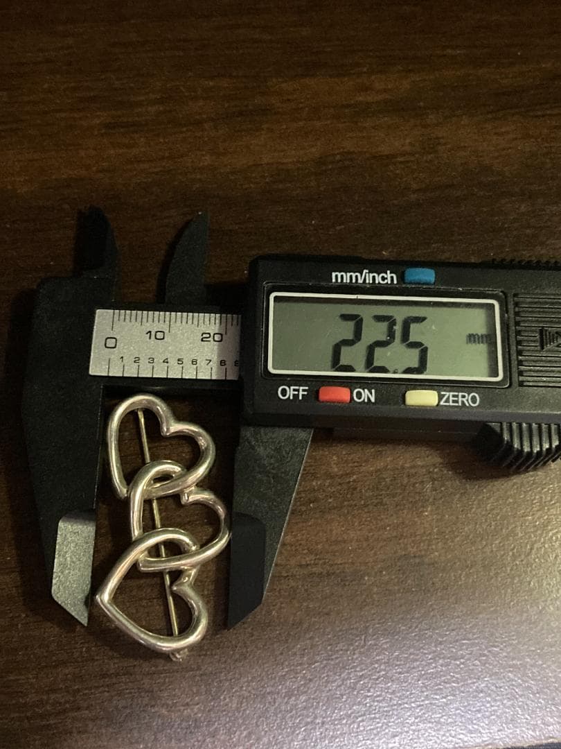 美品 オールドティファニー トリプルオープンハート ブローチ 1984 925