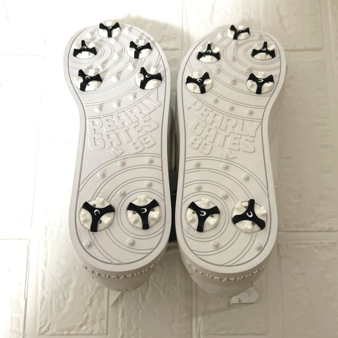 ✨新品【パーリーゲイツ】（24）ゴルフシューズ　マジックテープ　大人気　ホワイト