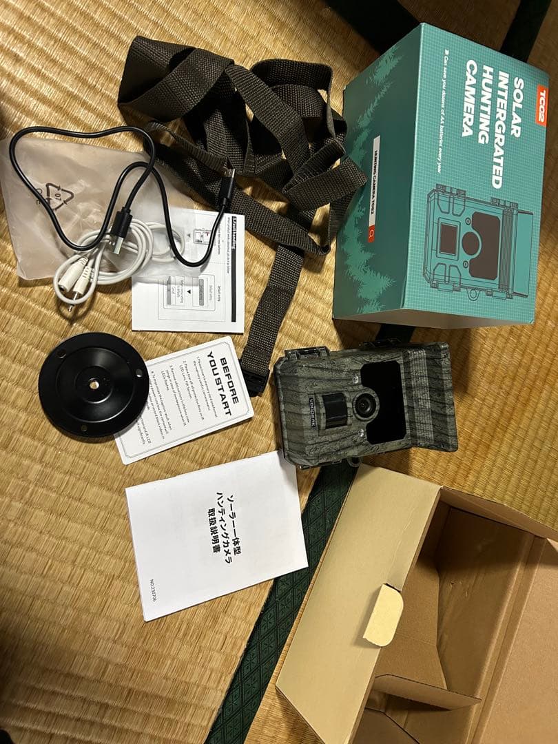 トレイルカメラ　ソーラーパネル　Wi-Fi機能