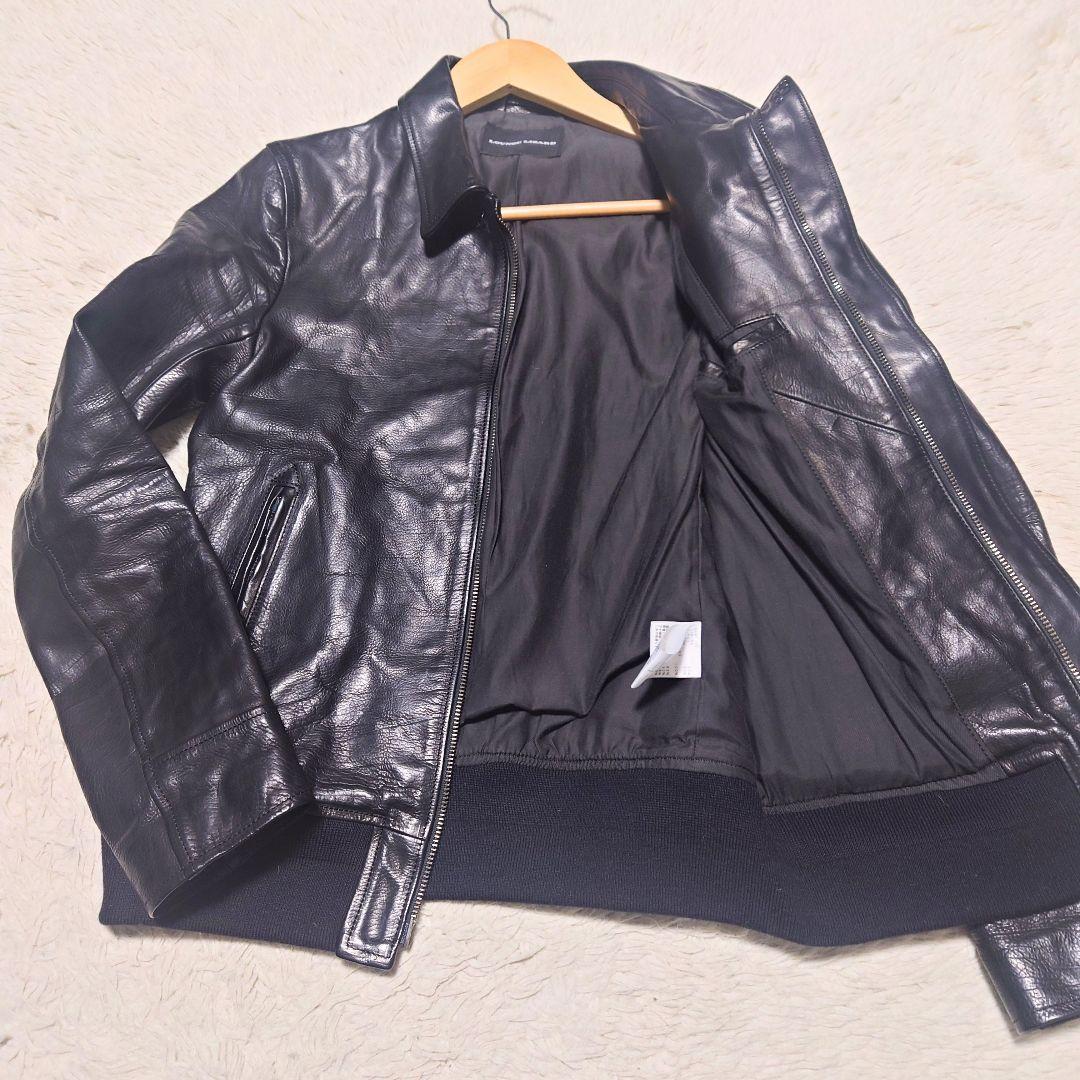 【希少】ラウンジリザード シングルライダースジャケット カウレザー 牛革