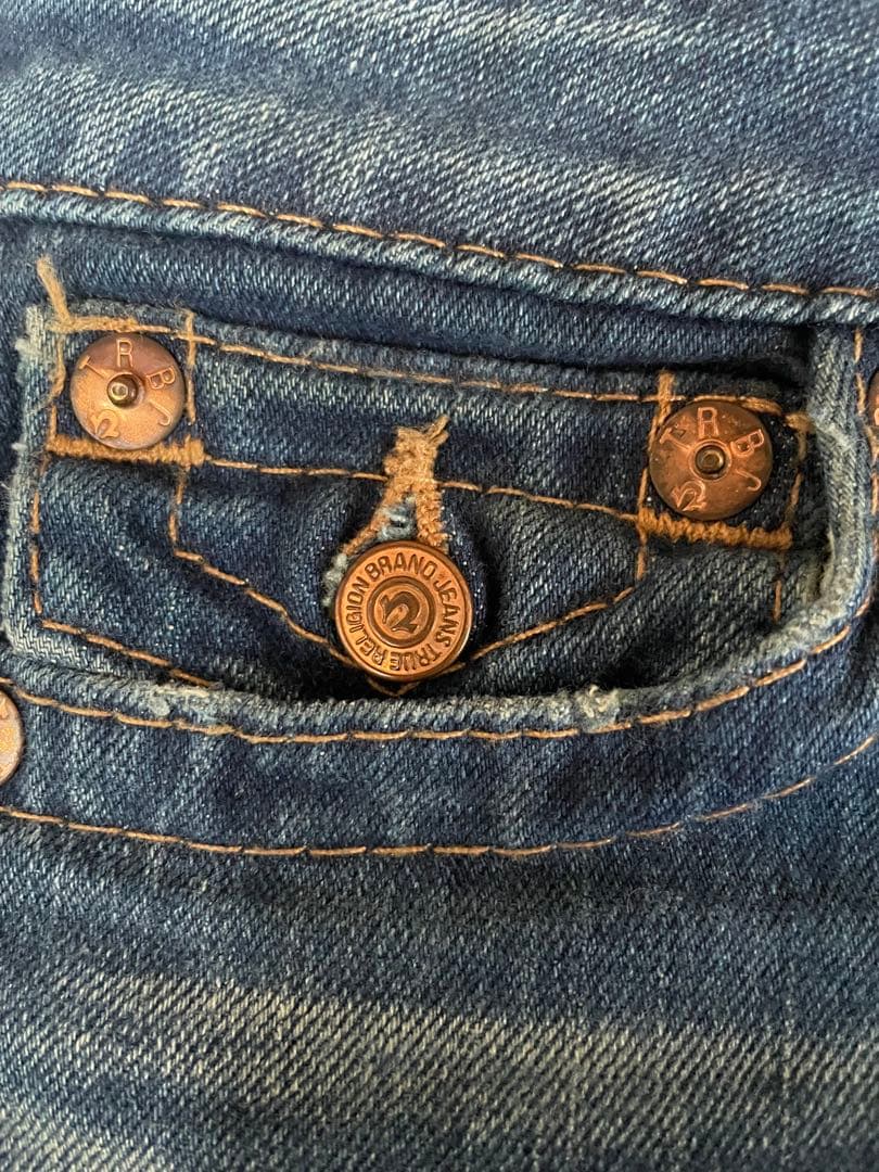 超希少/TRUE RELIGION/23インチ/ブーツカット/00s/usa製