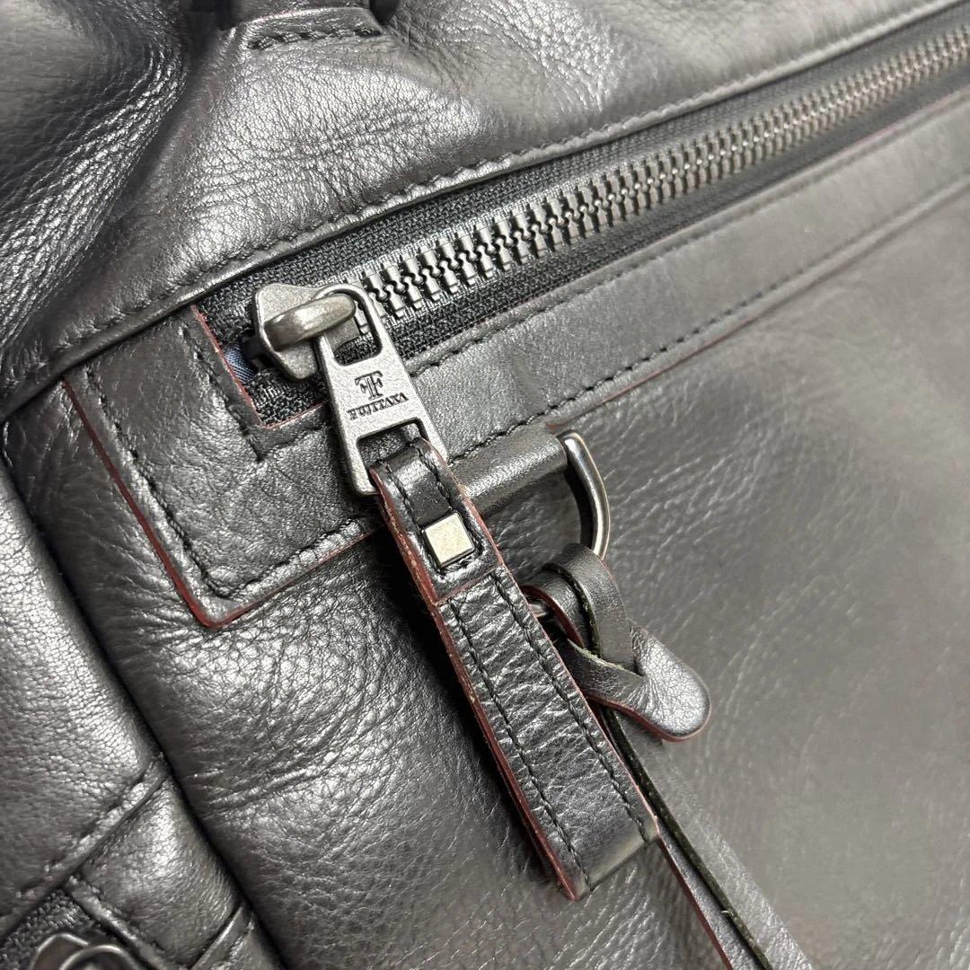 【美品】FUJITAKA フジタカ Hawk ホーク レザートートバッグ 黒
