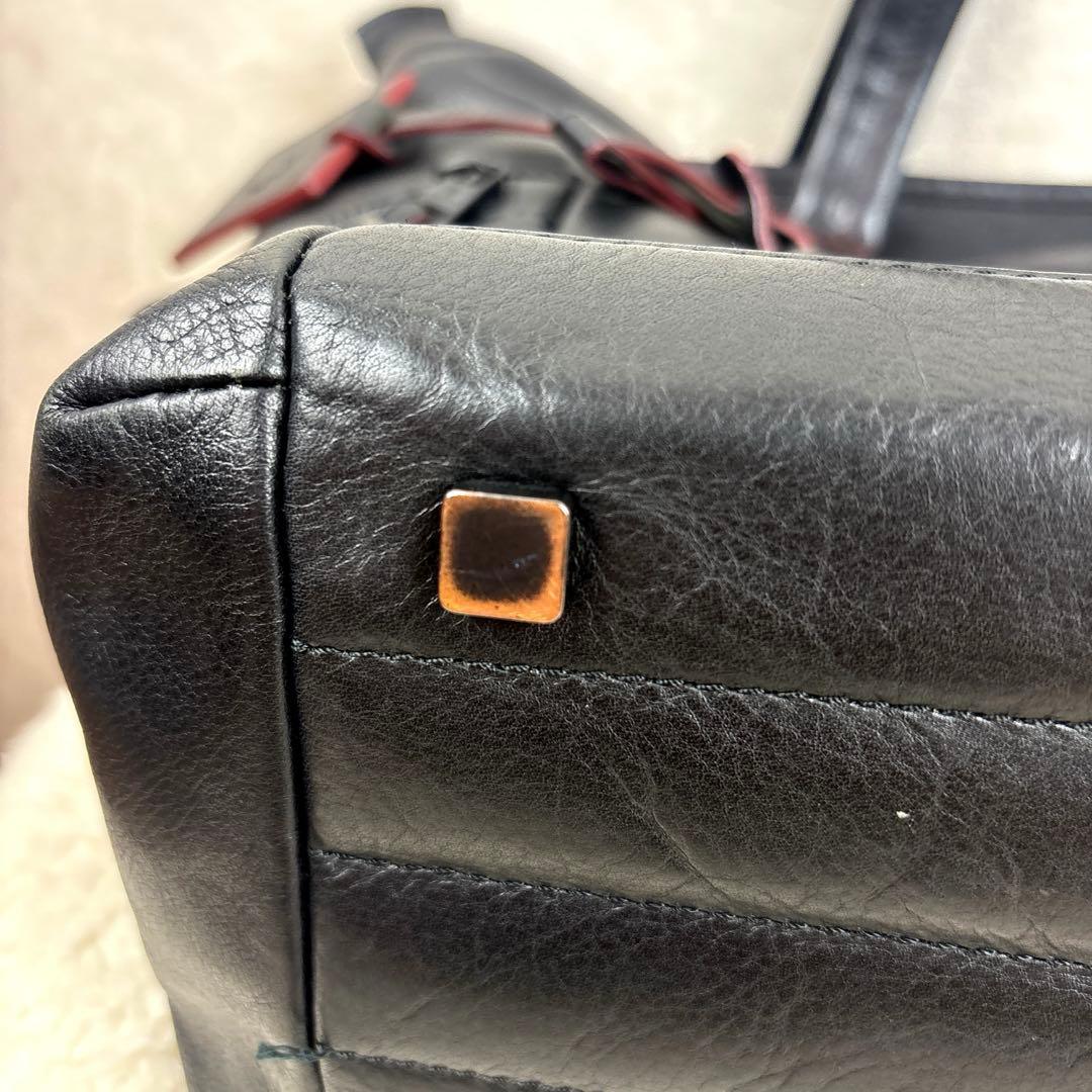 【美品】FUJITAKA フジタカ Hawk ホーク レザートートバッグ 黒