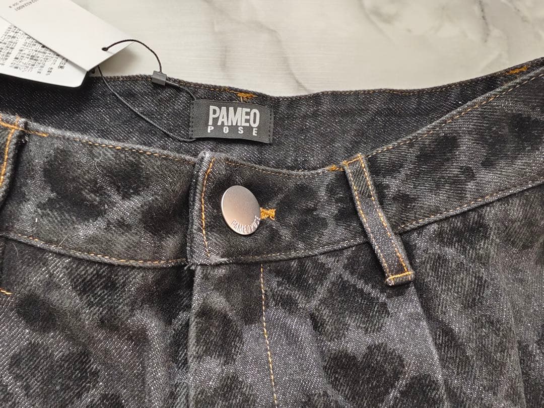 【新品】PAMEO POSE クローバーデニムパンツ ブラック M y2k