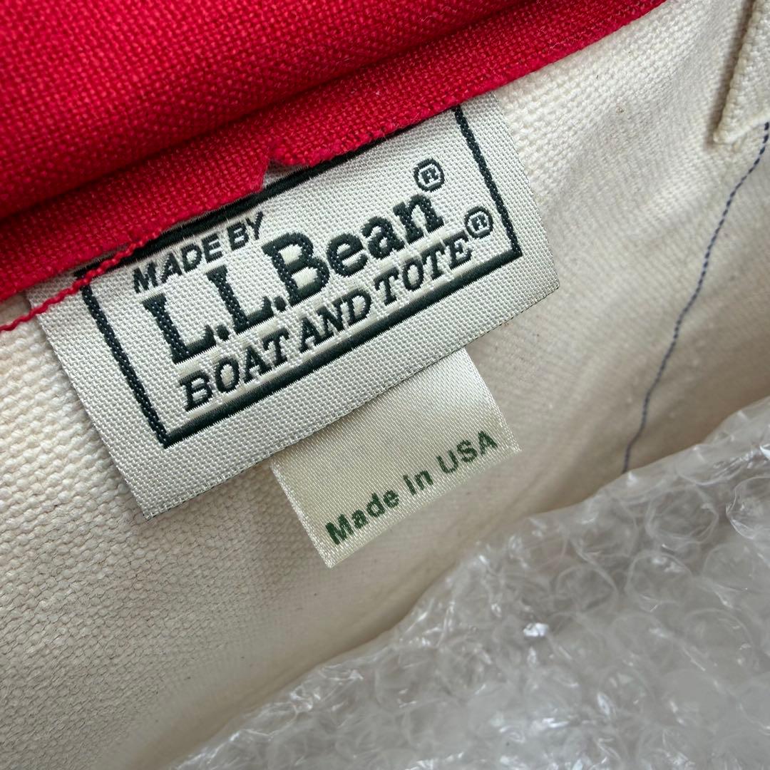 old◎90s L.L.Bean ビーントート ジップトップ 赤 large