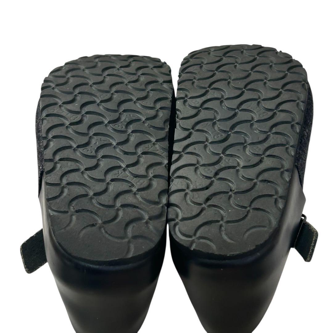 ゆう ビルケンシュトック パリ フェルト×レザー　ブラック 24cm