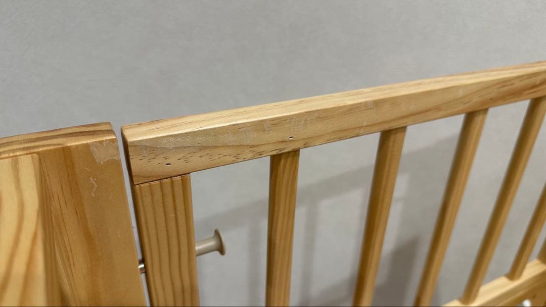 yamatoya【ミニサイズ】トール Wオープンベビーベッド ナチュラル