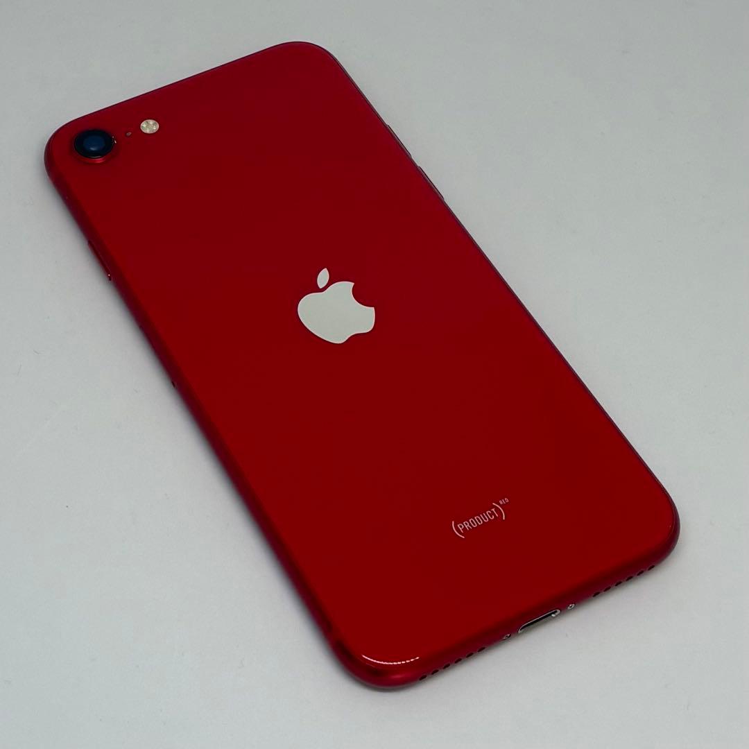 M14美品【電池新品　100％表示】iPhone SE2　128GB レッド
