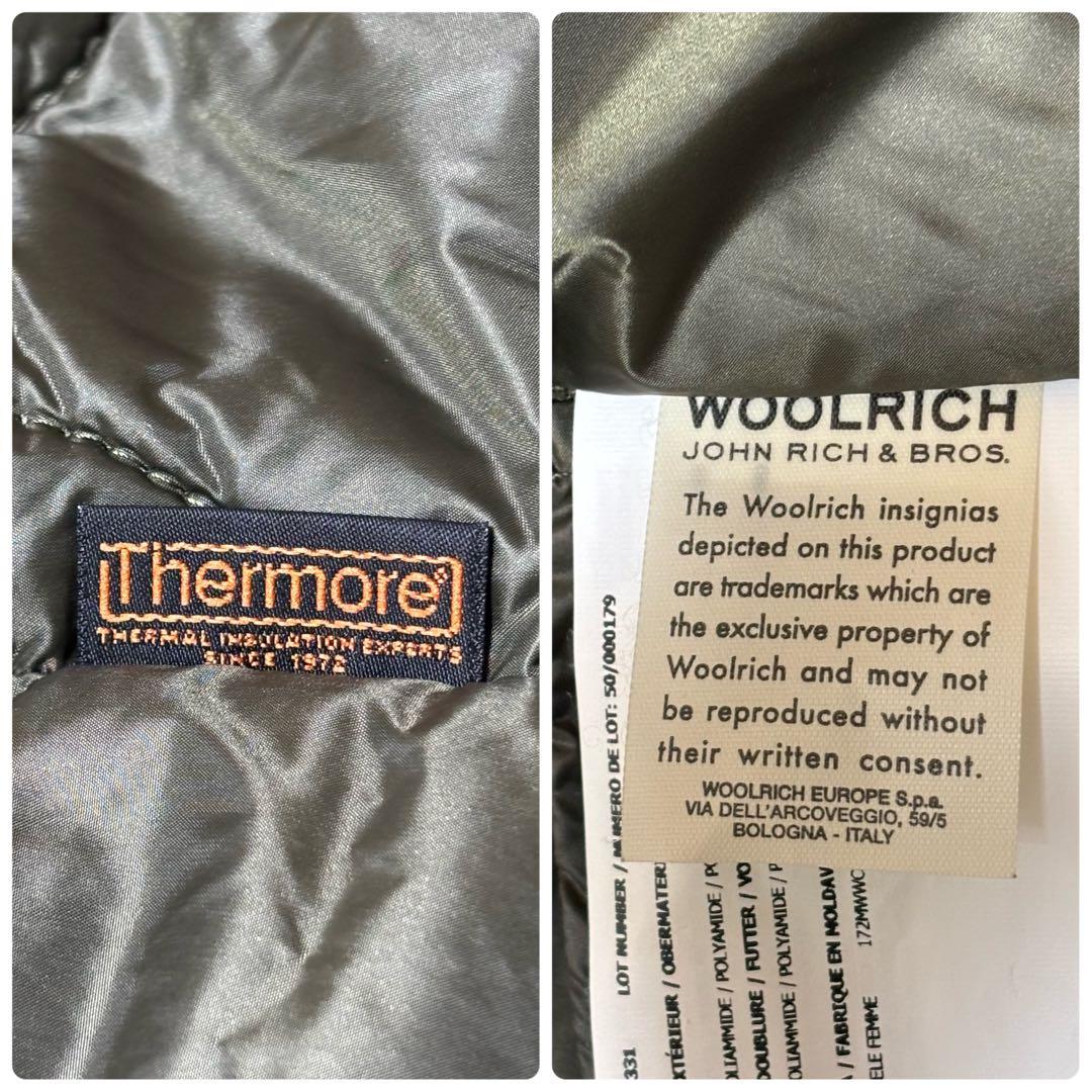 【美品】WOOLRICH ファーライナー モッズコート ラビットファー