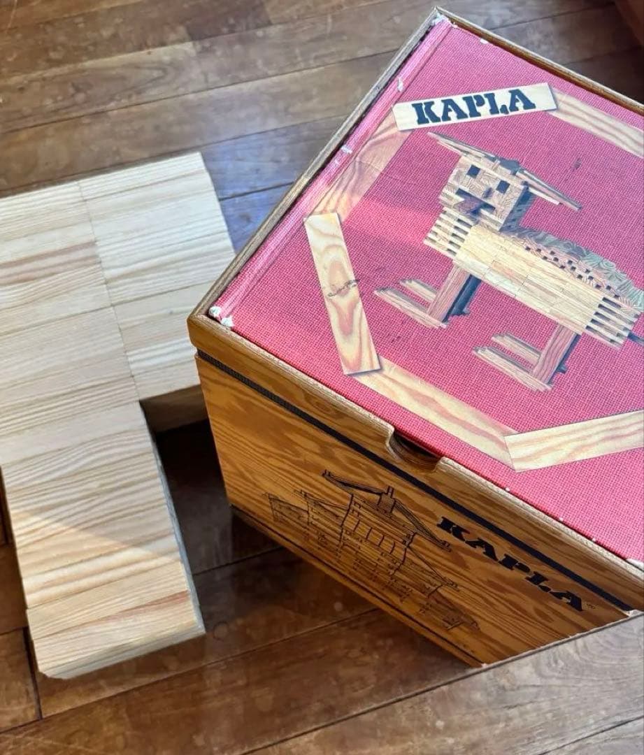 KAPLA 木製ブロック 280ピース 収納箱付き