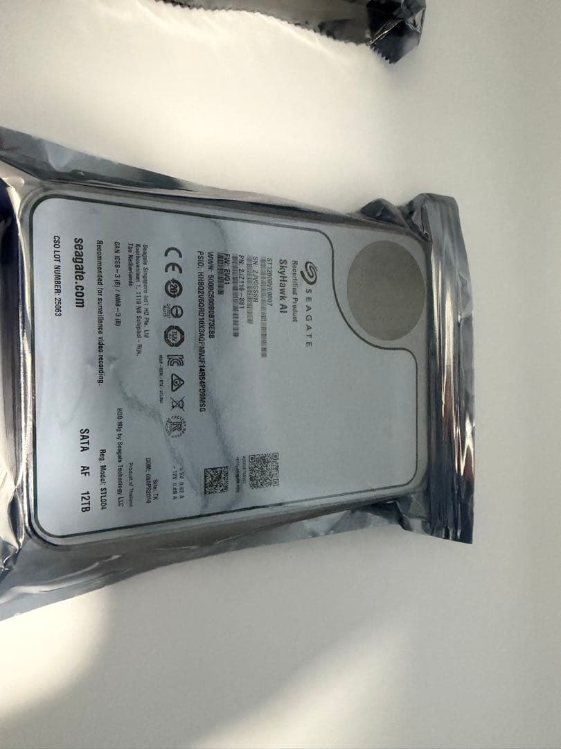 Seagate 3.5インチ HDD 12TB ×8台セット（合計96TB）