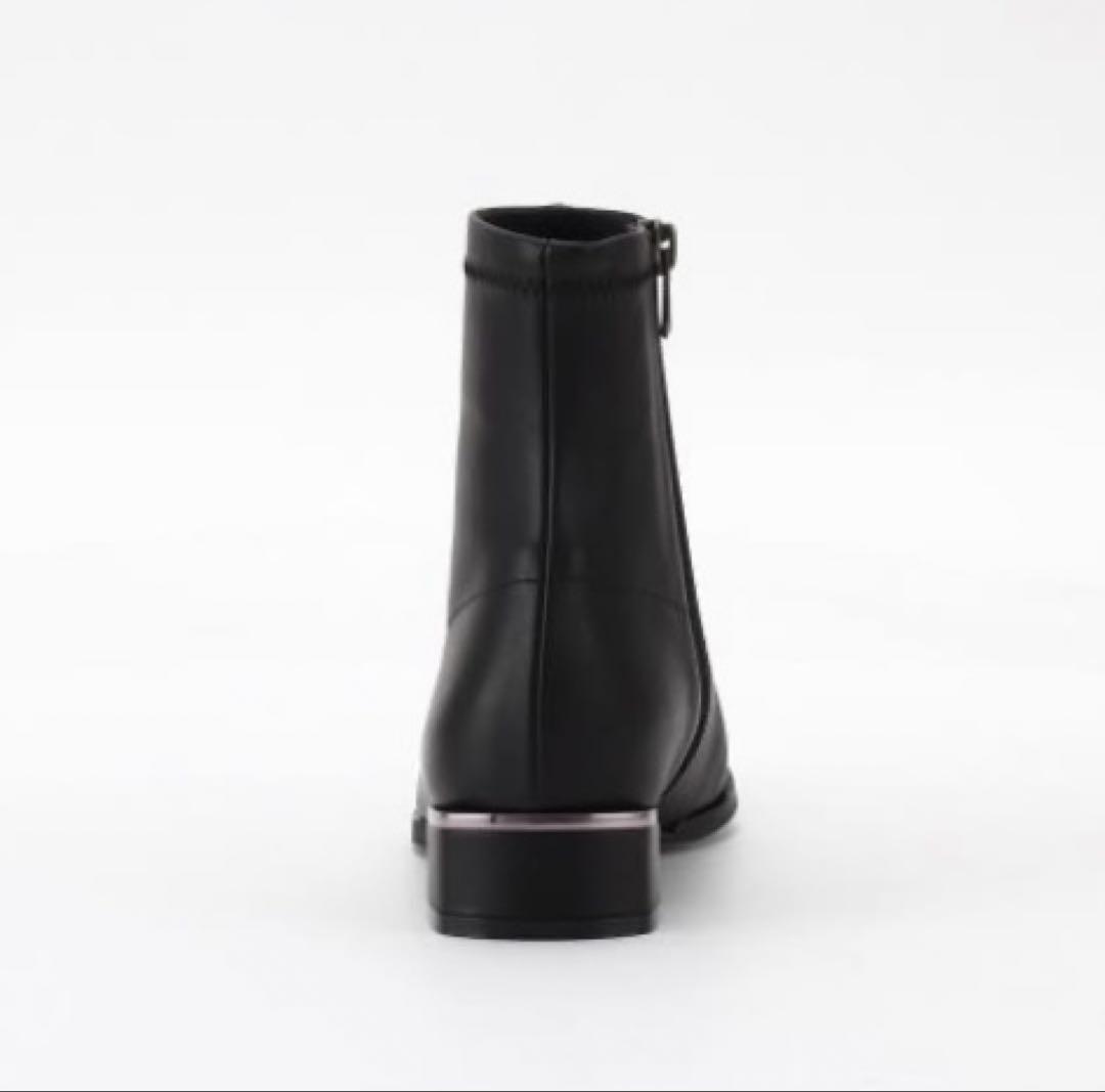 銀座かねまつ　歩きやすい30mmヒールの晴雨兼用ソフトスクエアブーツ（現行品）