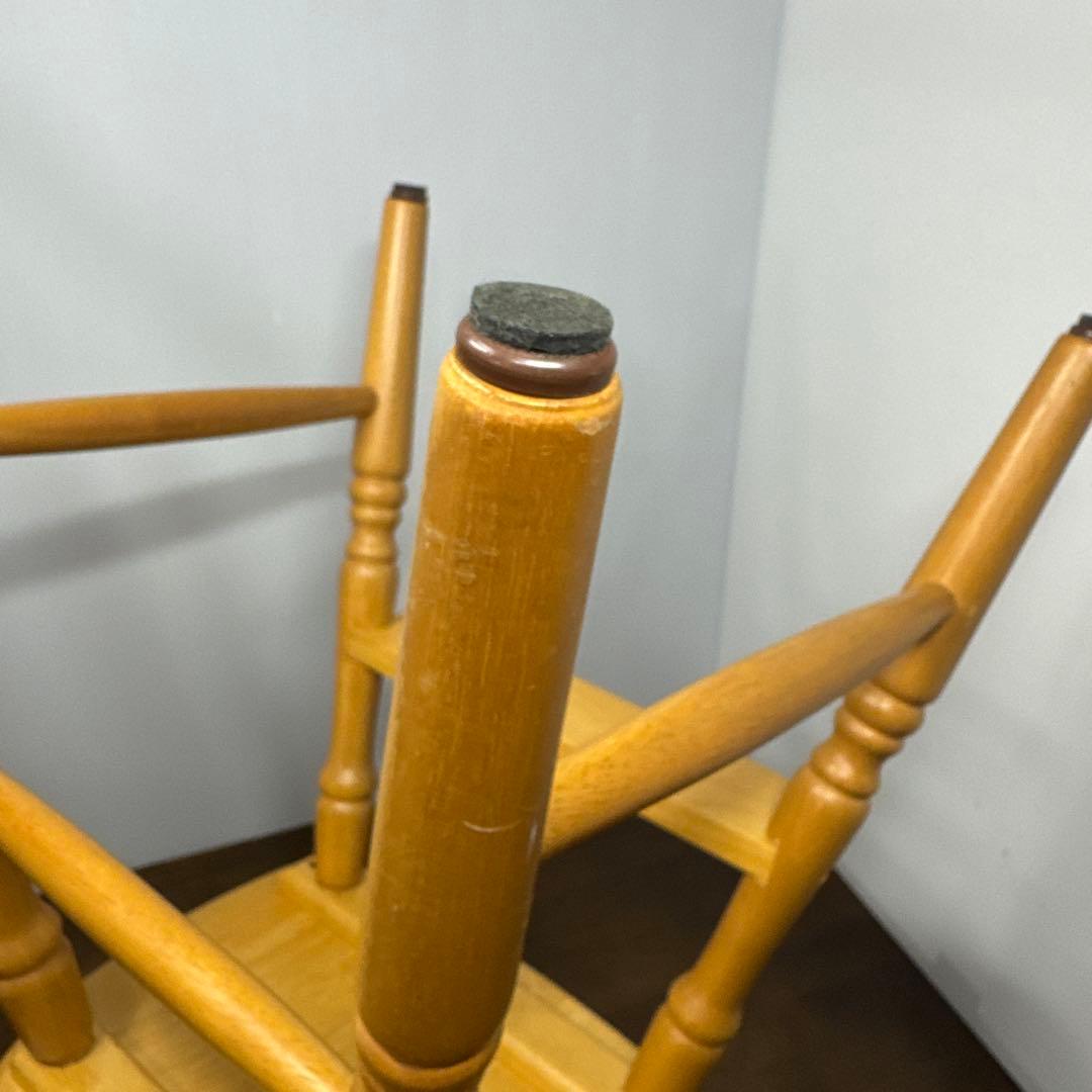 ろん 【美品】 木製 ベビーチェア キッズチェア