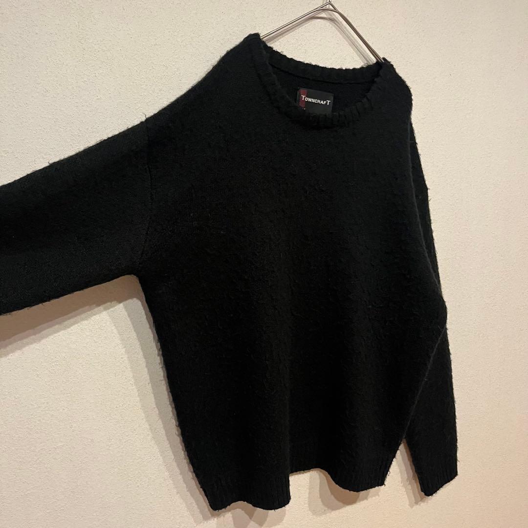 【美品】TOWNCRAFT PENNEY'S モヘア シャギー ニット 黒