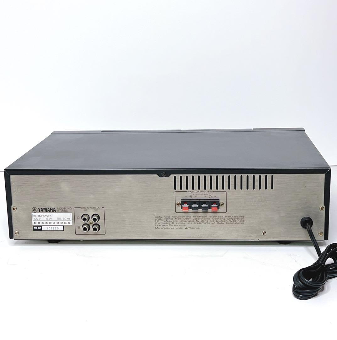 【美品・動作品】 YAMAHA K-750a カセットデッキ　動作良好　ヤマハ