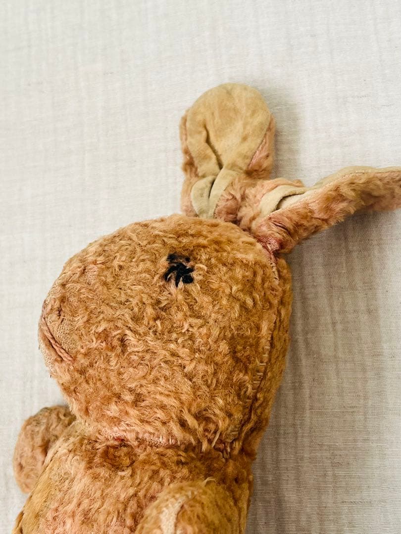 アンティークヴィンテージUSAテディベア うさぎドール古びたぬいぐるみ