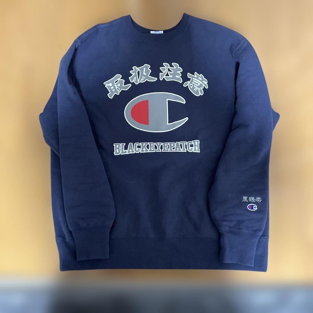 Champion The Black Eye Patch トレーナー L