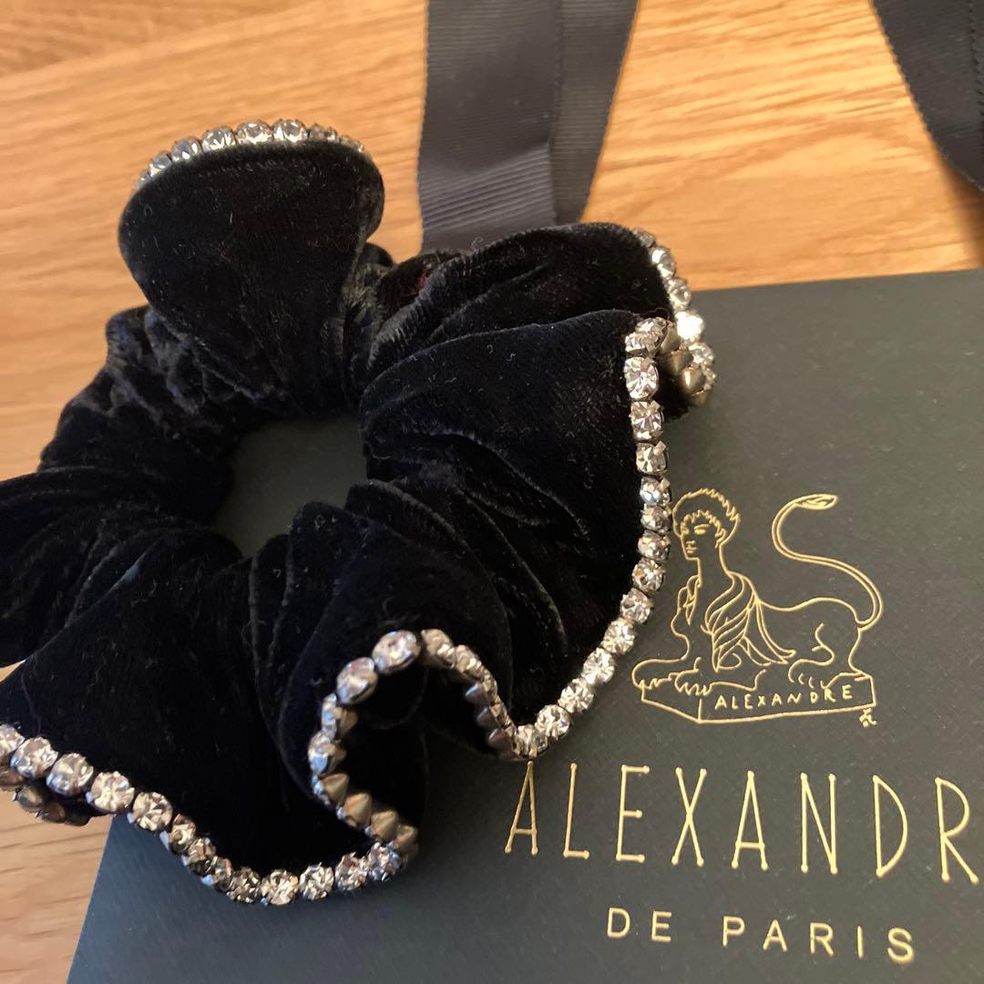【値下げ】アレクサンドル ドゥ パリ シュシュ　 スワロフスキー