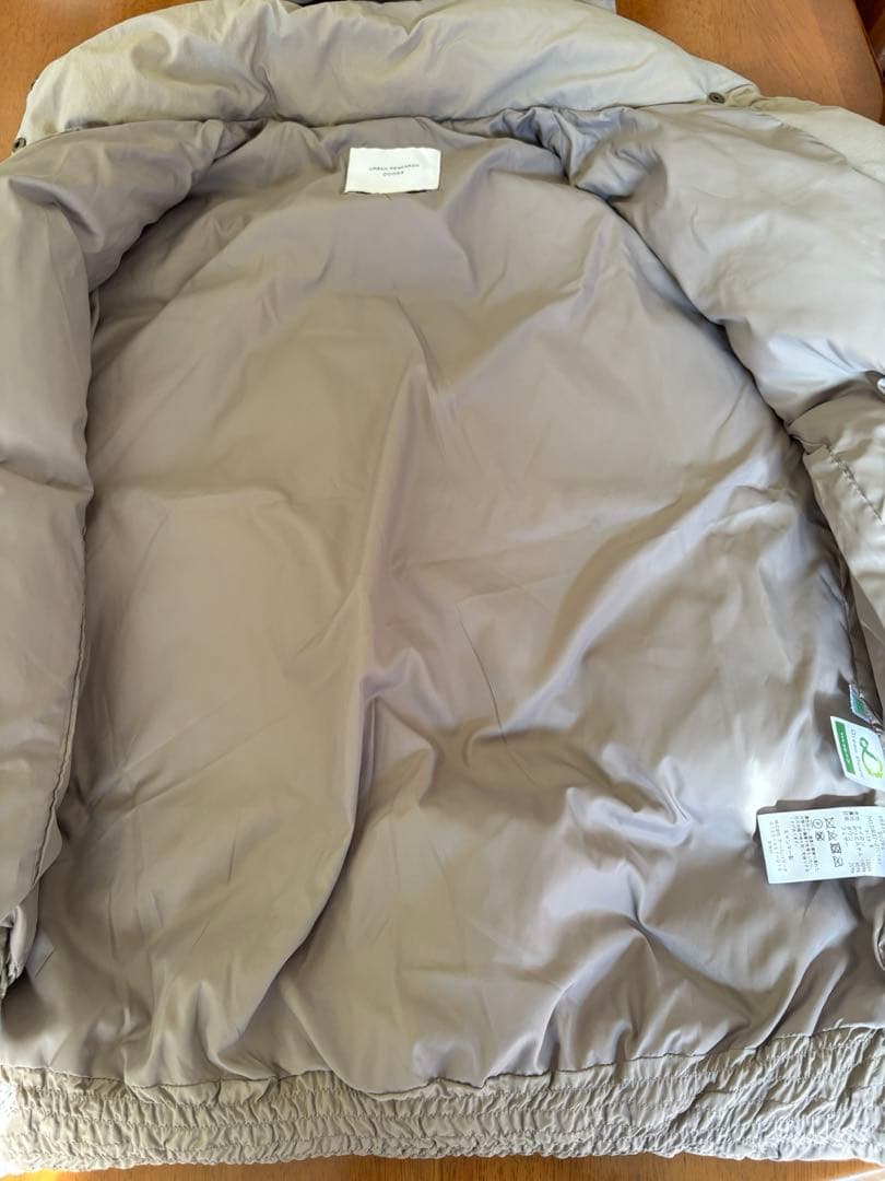 アーバンリサーチドアーズ　グリーンダウンシームレス2WAYジャケット　モカ