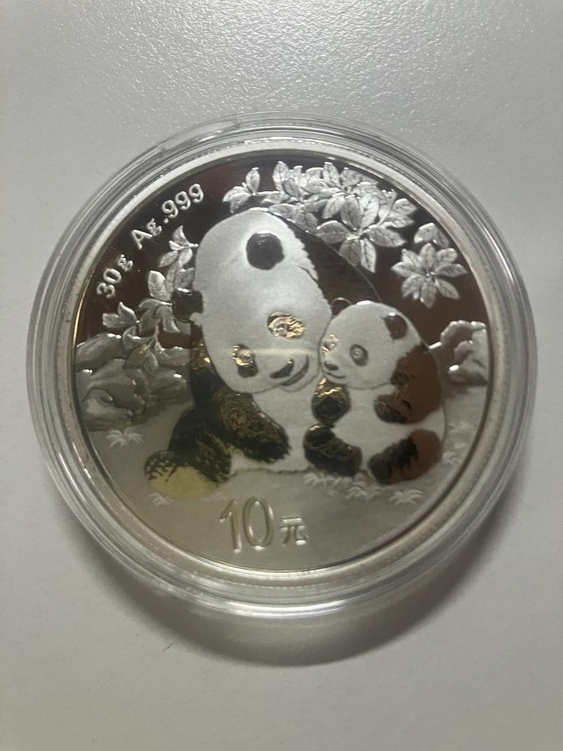 【中国 パンダ銀貨 2024年版 30g】未使用・カプセル入り