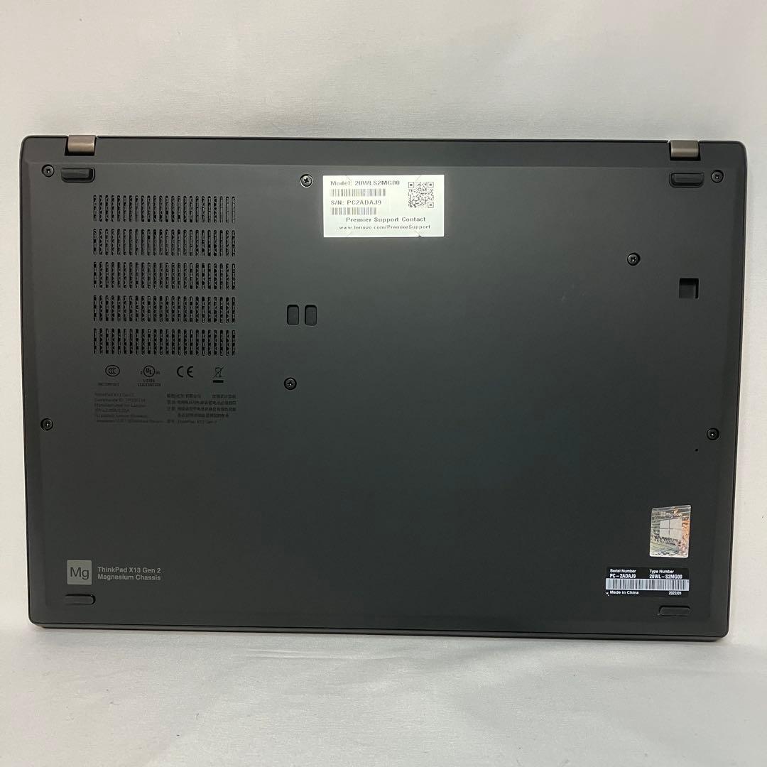 美品 ThinkPad X13 Gen2 第11世代 i5 8GB WUXGA