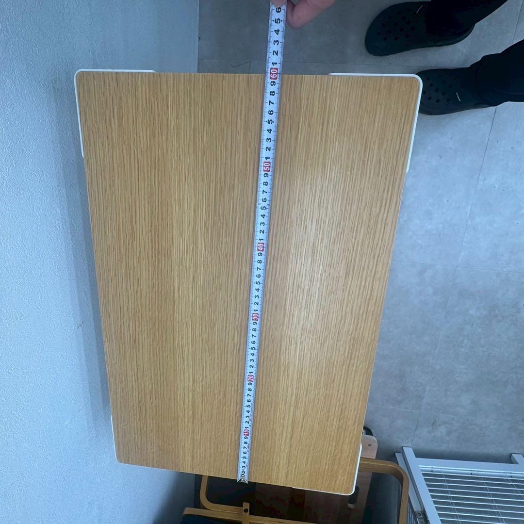 無印良品 MUJI スチール脚木製デスク オーク突板 中古品 nk01
