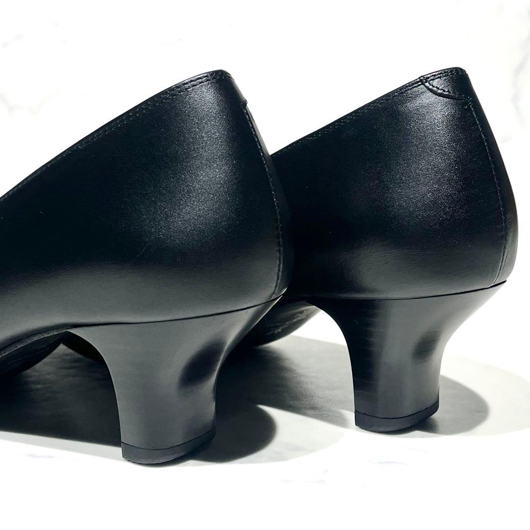 未使用級☆ワコール サクセスウォーク スクエアトゥ 5cmヒールパンプス 24D