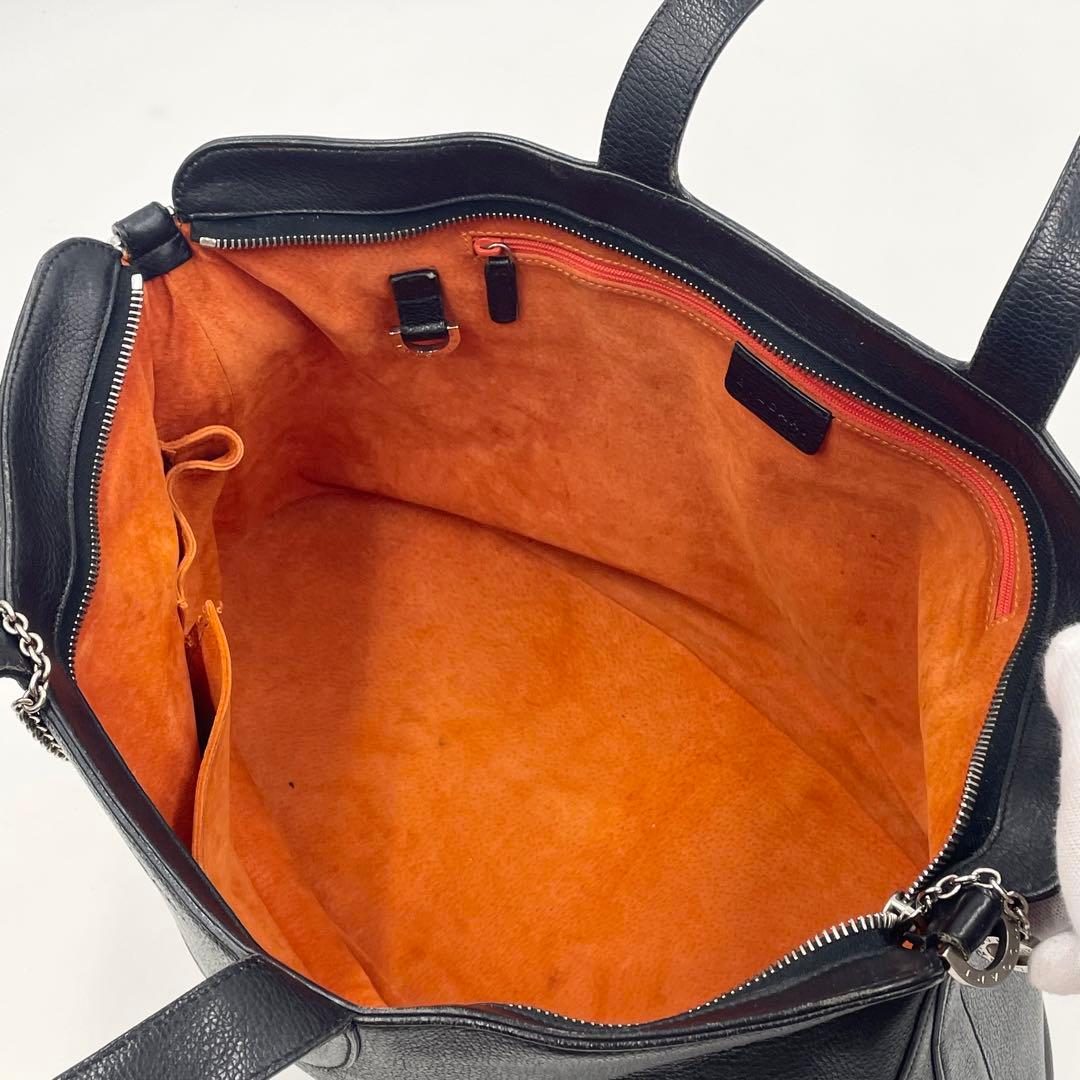 【美品】ブルガリ デコルテ トートバッグ ショルダー 2way レザー ビジネス