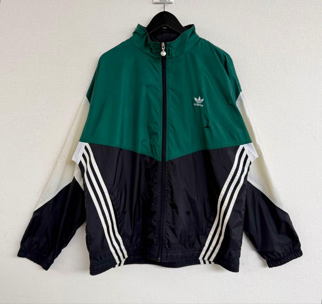 超スペシャル 常田大希着用 90s アディダス ナイロンジャケット M グリーン