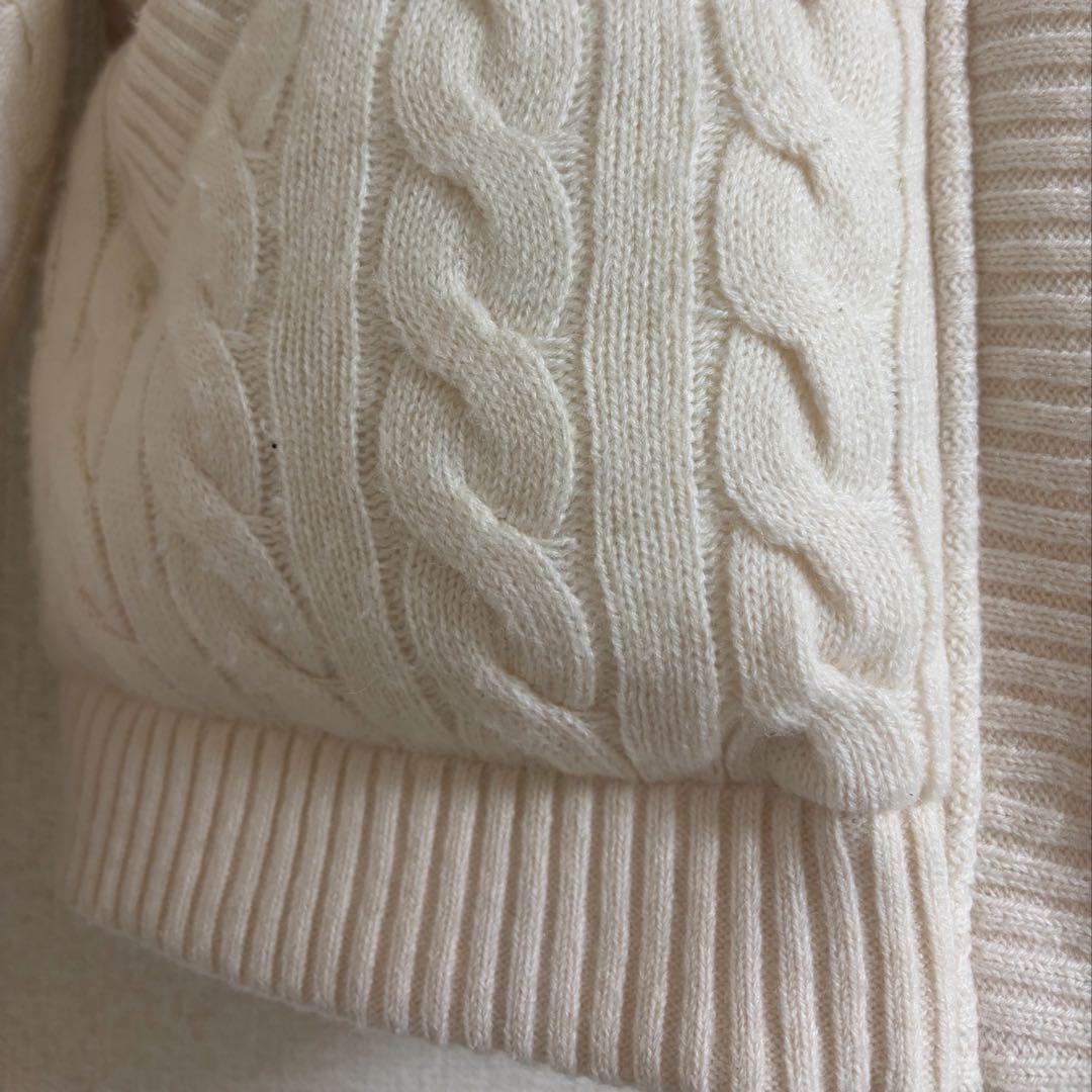 ジャケット・アウター the toe Shard Knit Down White